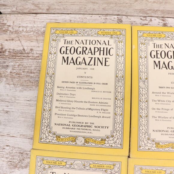 National Geographic Magazine 1928 Full Year Of 12 - Picture 3 of 16
